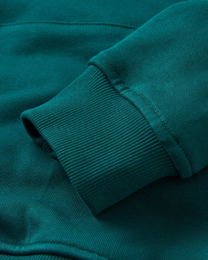 Yuca Cotton Hoodie - Rain Forest - Flatlay