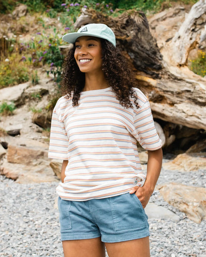 Retro Vibes Cotton T-Shirt - Retro Stripe - Lifestyle