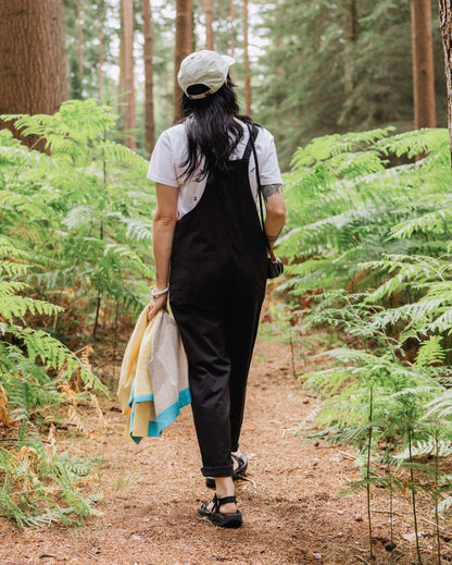 Meadows Cotton Dungarees - Black - Lifestyle