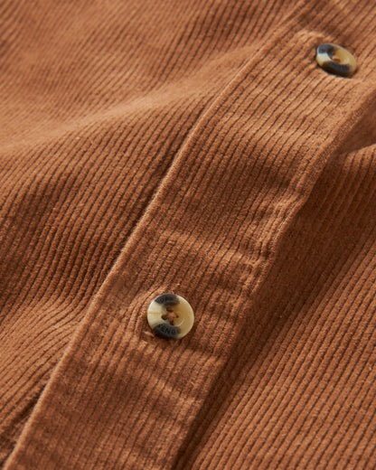 Backcountry Corduroy Shirt - Toffee - Flatlay