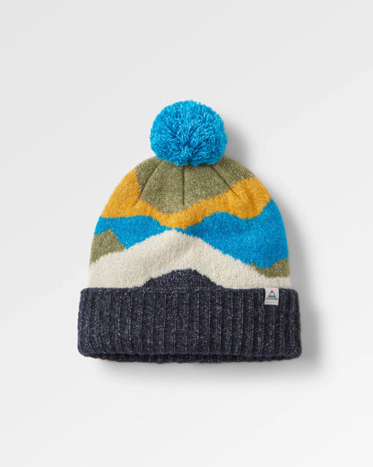 Scenic Bobble Hat - Scenic Bluejay - Flatlay