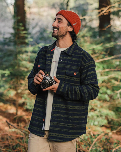 Taupo Cotton Shirt - Rich Navy - Lifestyle