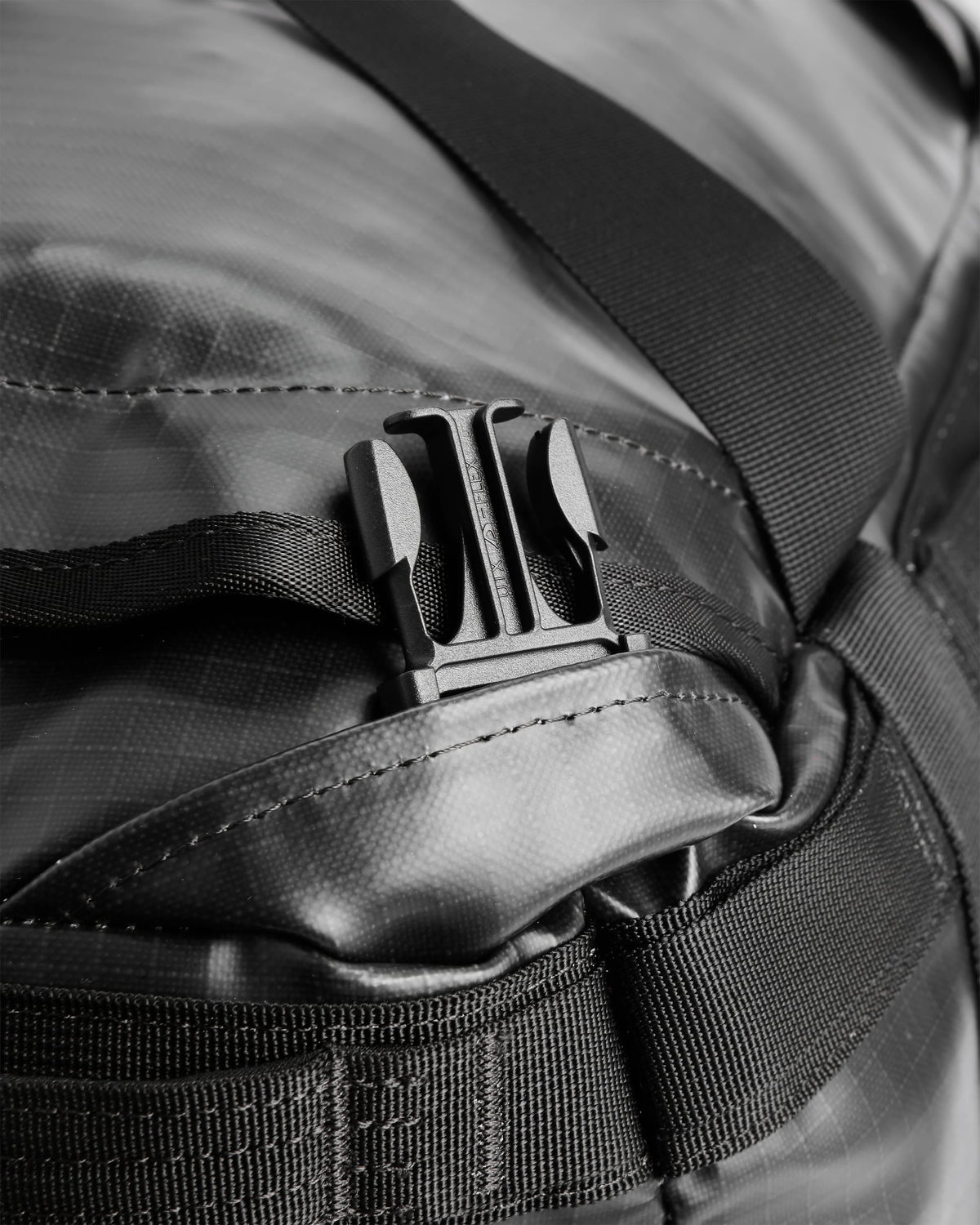 Roamer 40L Duffel Bag - Phantom Black - Flatlay