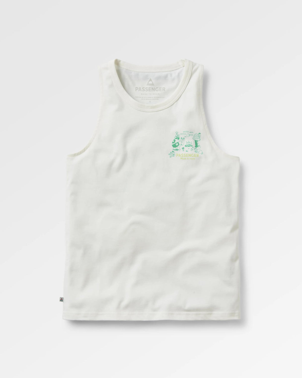 Better Outside Cotton Vest - Marshmallow - Flatlay