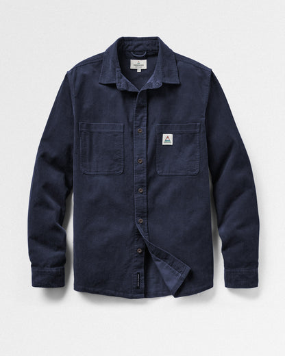 Backcountry Corduroy Shirt - Deep Navy - Flatlay