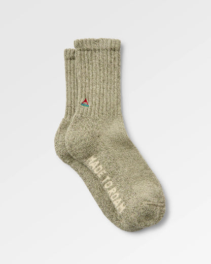 Thorne Heavyweight Socks - Stone - Flatlay