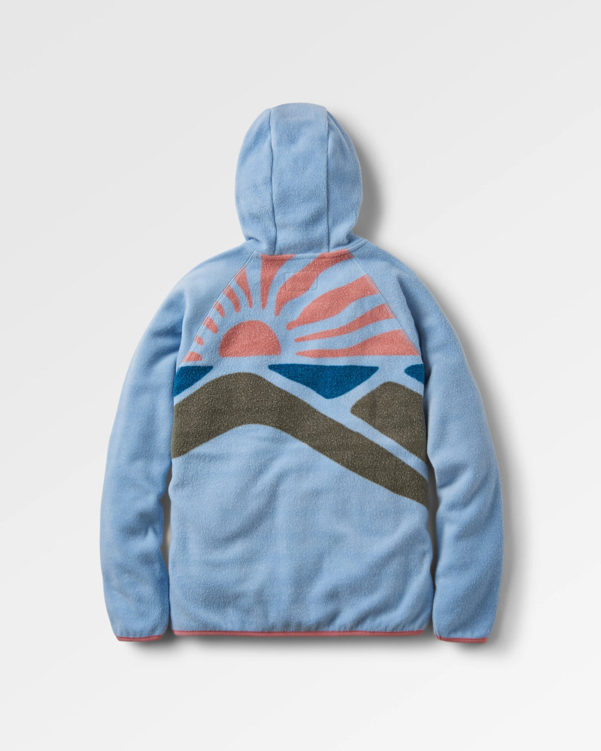 North Coast Vista Full Zip Sherpa Fleece - Blue Fog - Flatlay