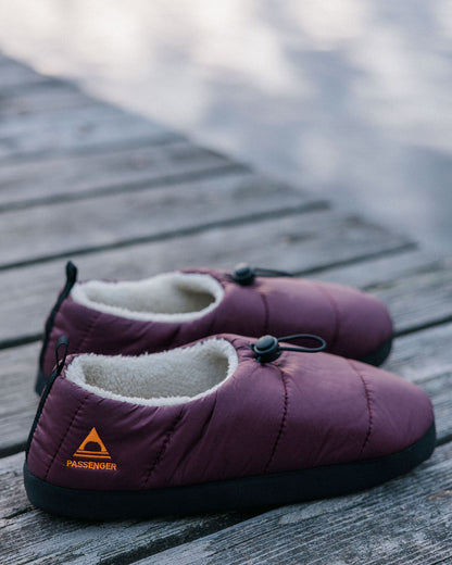 Recharge Hut Slipper - Wine - Lifestyle