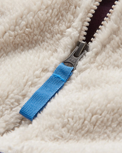 Nestling Polar-Lined Sherpa Fleece - Deep Plum - Flatlay