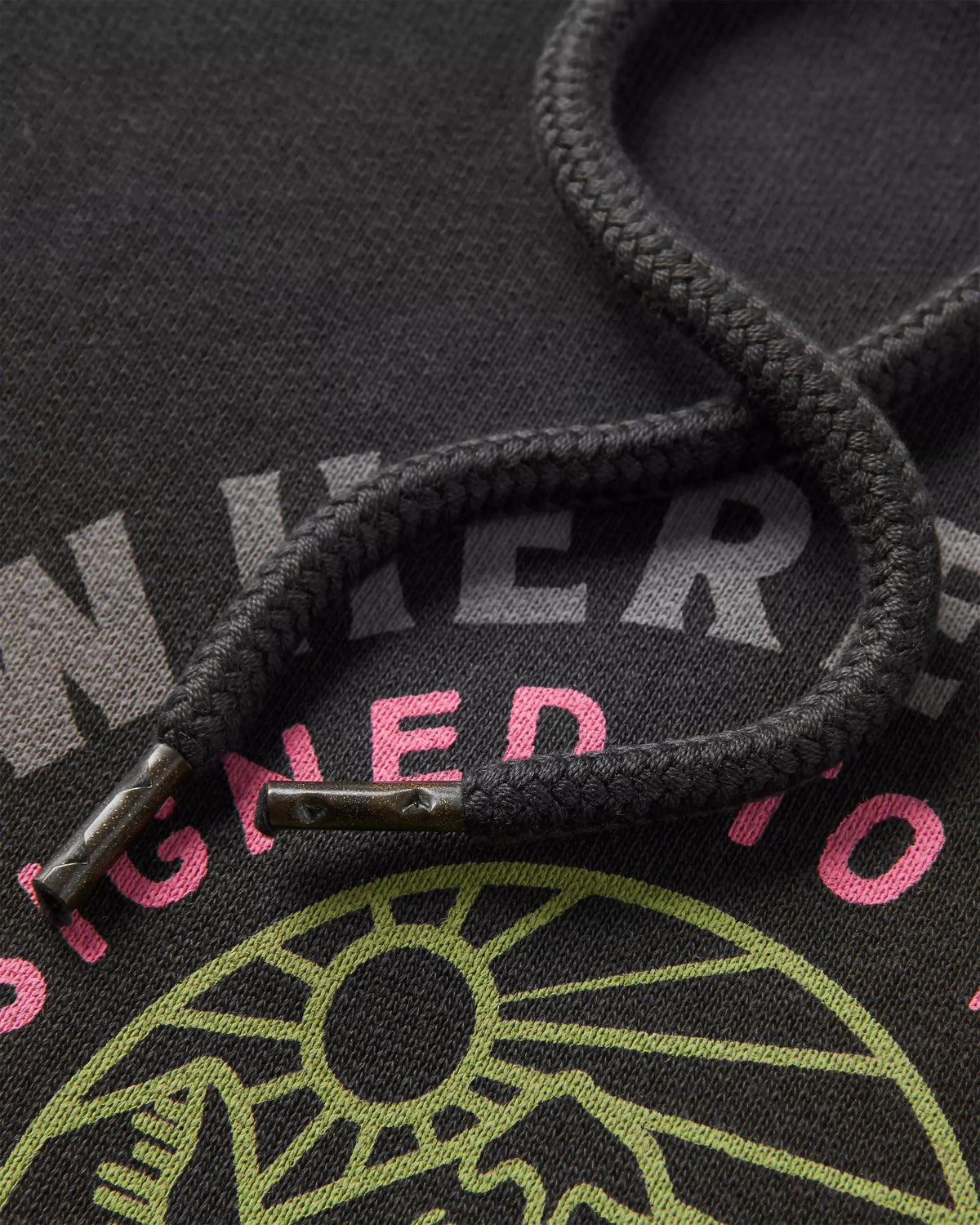In The Woods Hoodie - Black - Flatlay