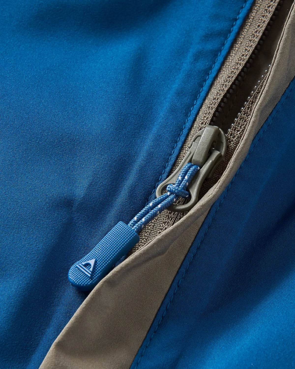 Downpour Waterproof Jacket - Tidal Blue/Arctic/Dusty Olive - Flatlay