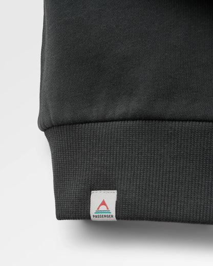 Pebble Relaxed Fit Sweatshirt - Faded Black - Flatlay