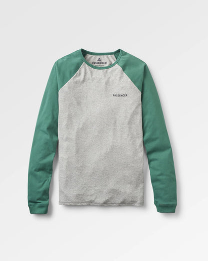 Roamer Raglan LS T-Shirt - Grey Marl - Flatlay