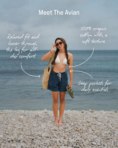 Avian Cord Short - Dark Denim - 