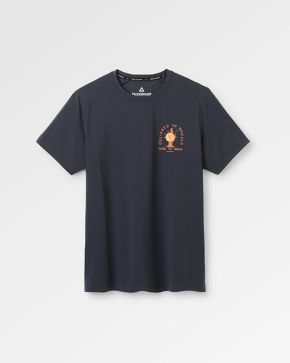 Ridescape Men's Drirelease® Active T-Shirt - Faded Black - Flatlay