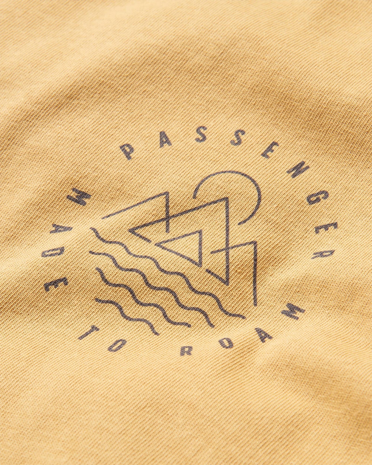 Escapism T-Shirt - Mustard Gold - Flatlay