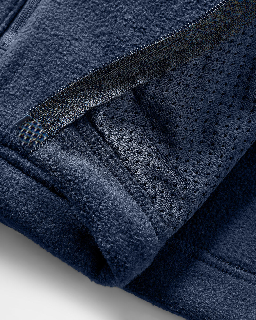 Ridge Full Zip Polar Fleece - Mediterranean/Deep Navy - Flatlay