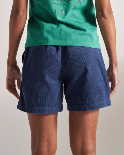 Avian Cord Short  - Dark Denim - Studio Model