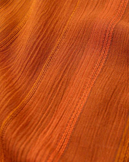 Clarity Short Skort Dress - Ember Orange Stripe - Flatlay