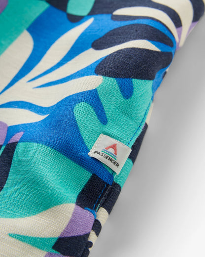Sono Linen Beach Dress - Mountain Foliage Purple - Flatlay