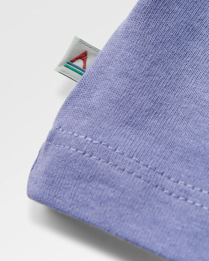 Woodcut T-Shirt - Retro Purple - Flatlay