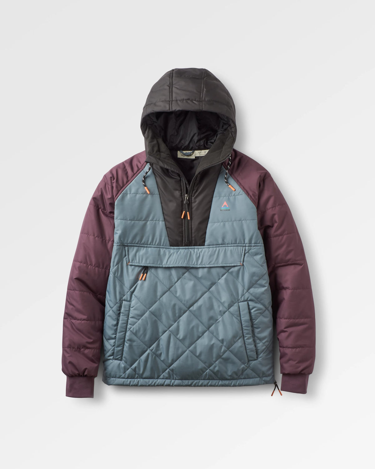 Oceanic Insulated Anorak - Storm Grey/Deep Plum - Flatlay