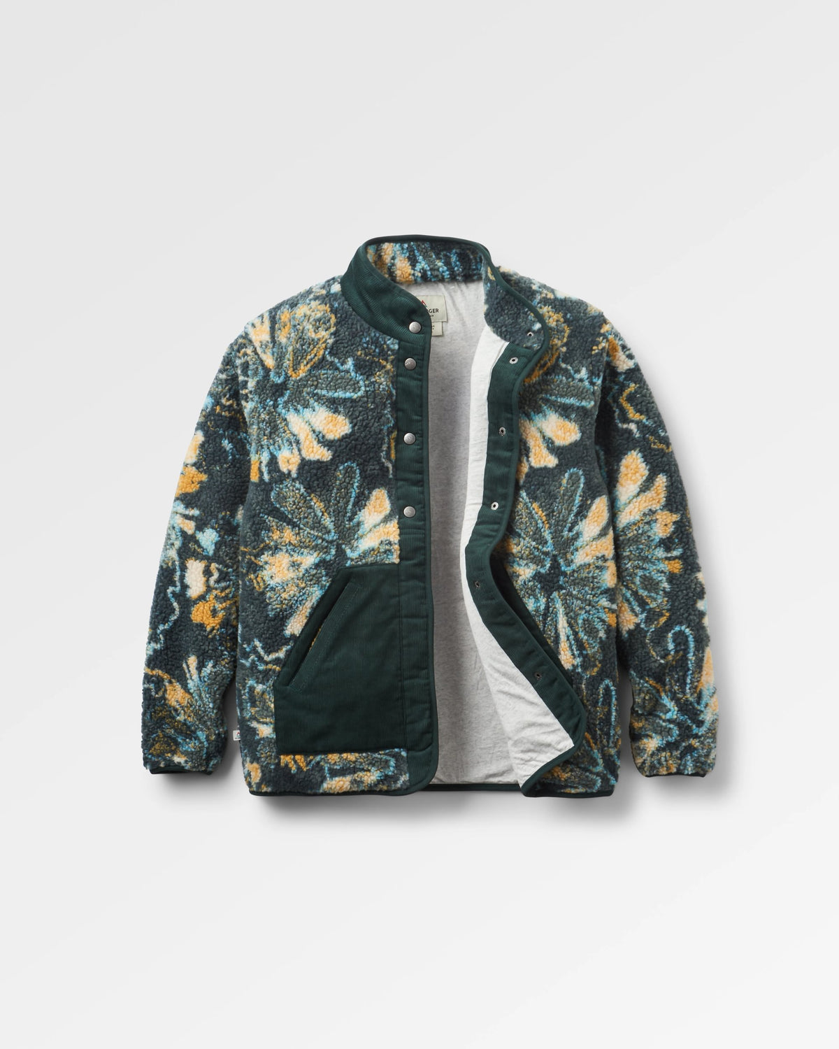 Clover Sherpa Fleece - Frost Dark Fern - Flatlay