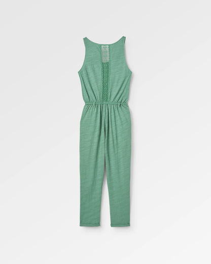 Eva Jumpsuit - Dark Ivy - Flatlay