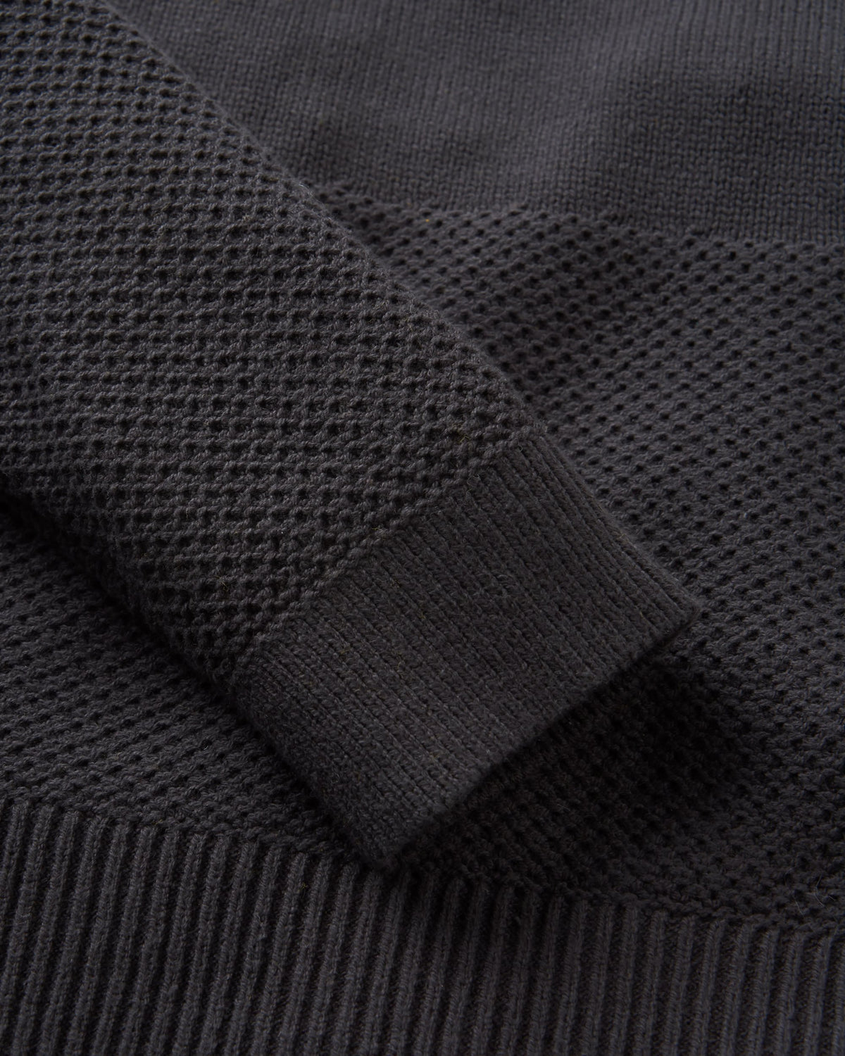 Cove Knitted Jumper - Black - Flatlay