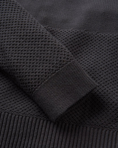 Cove Knitted Jumper - Black - Flatlay
