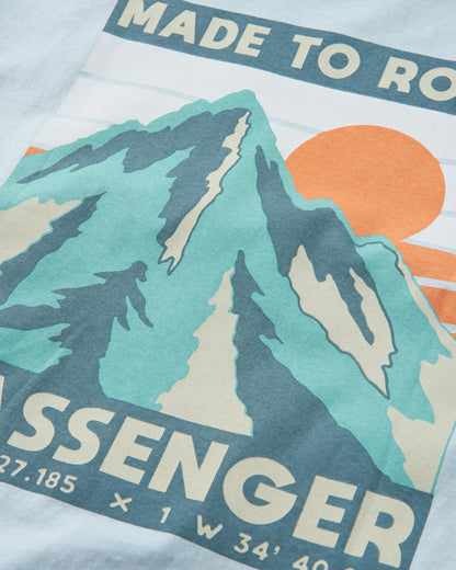 Distance Relaxed Fit T-Shirt - Blue Fog - Flatlay