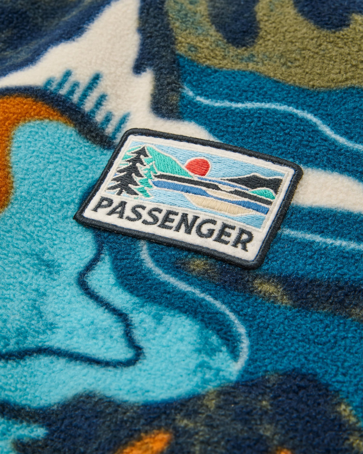 Bea Polar Fleece - Adventure Tidal Blue - Flatlay