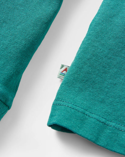 Rooted In Nature LS T-Shirt - Blue Sea - Flatlay