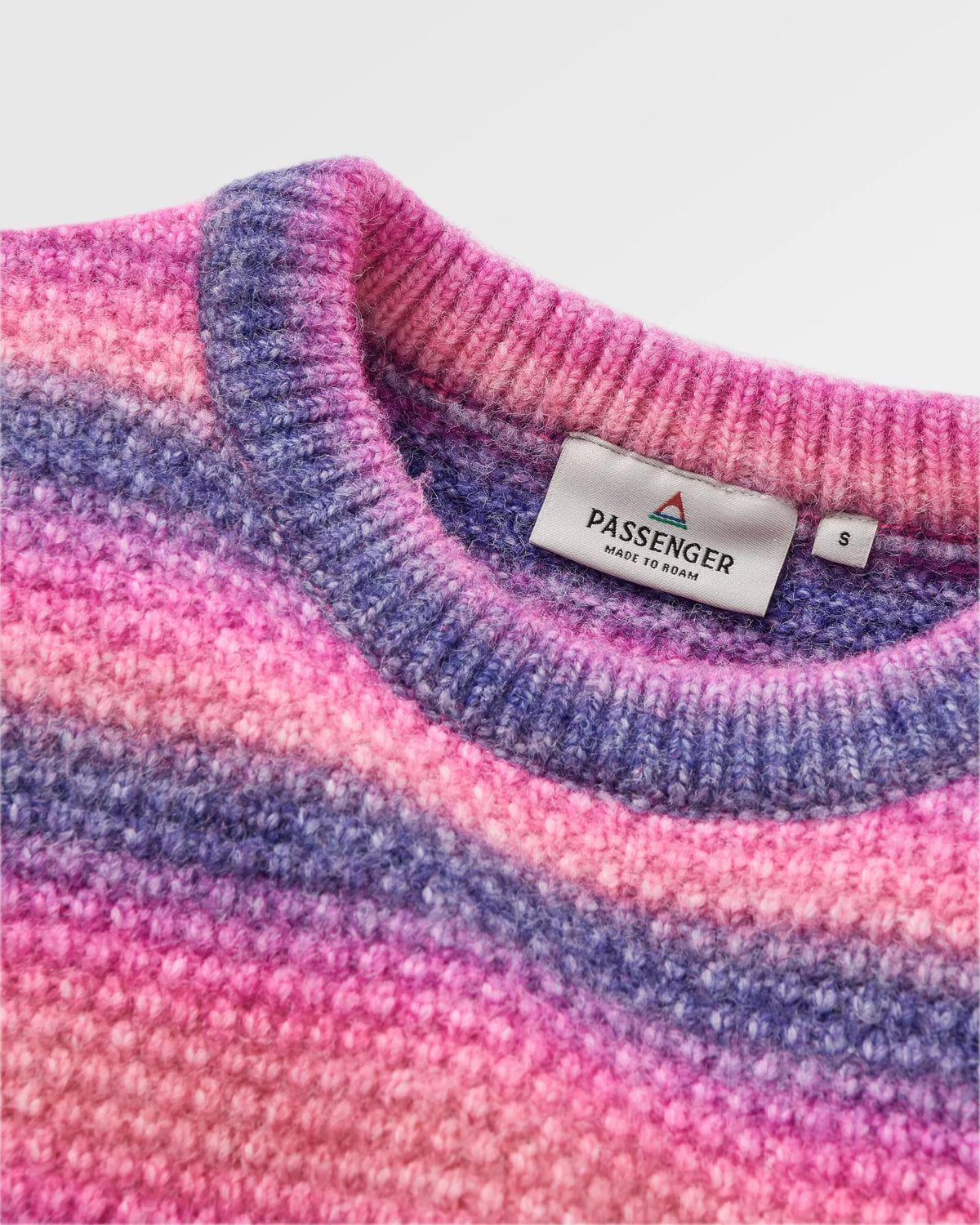 Fika Knitted Jumper - Crushed Berry Dip - Flatlay