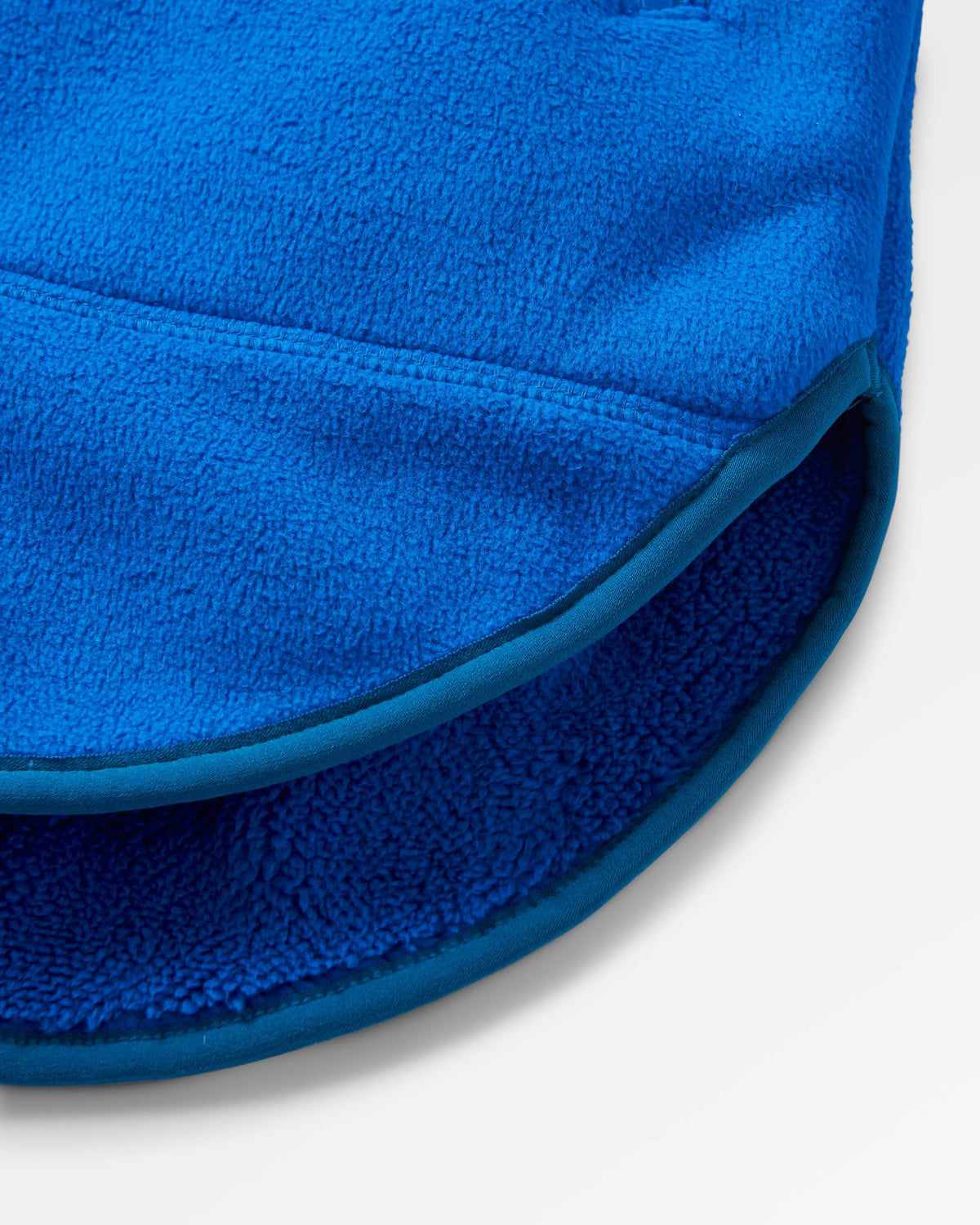 Folksy Sherpa Fleece - Azure Blue - Flatlay