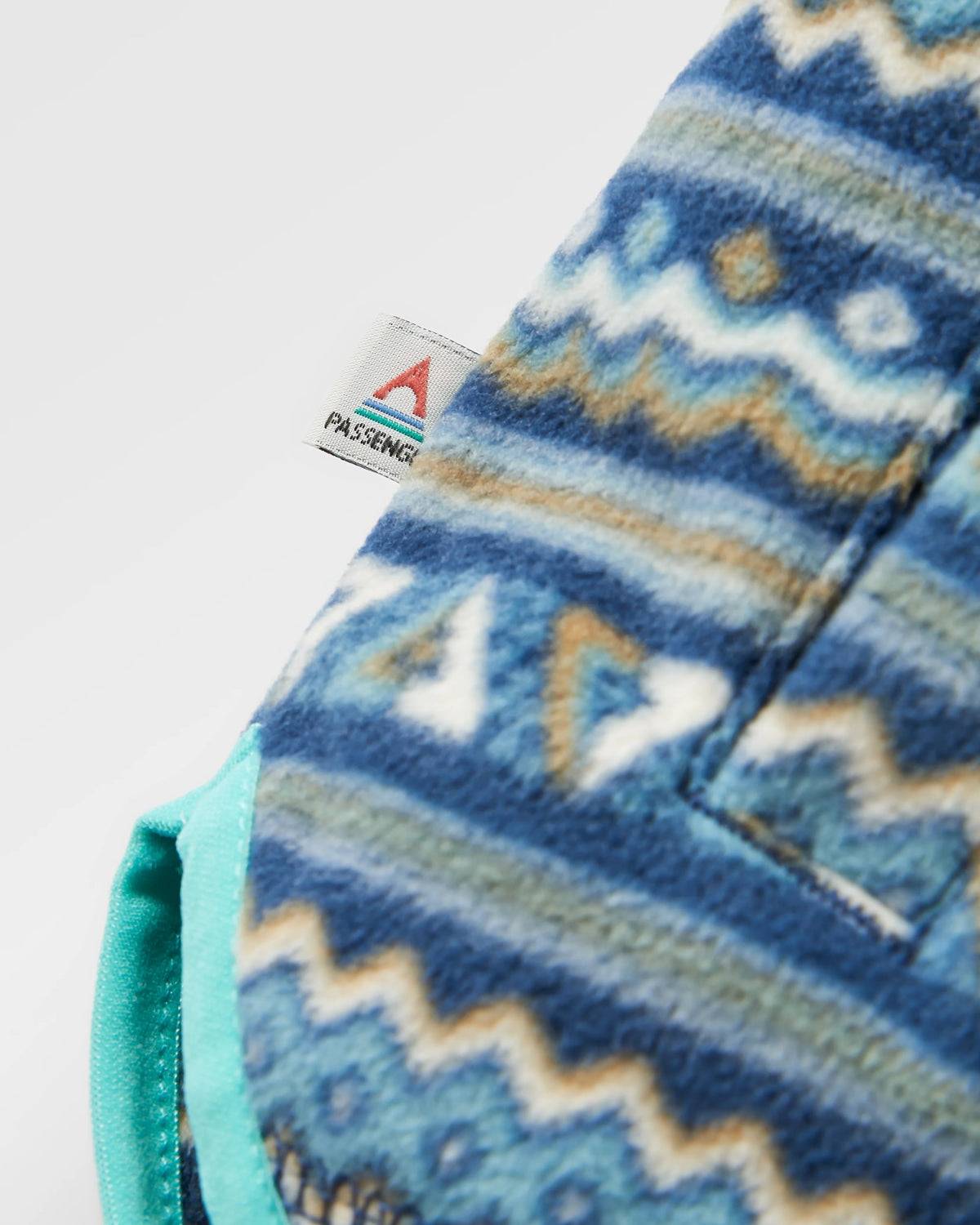 Sorrel Polar Fleece - Geo Stripe Dark Denim - Flatlay