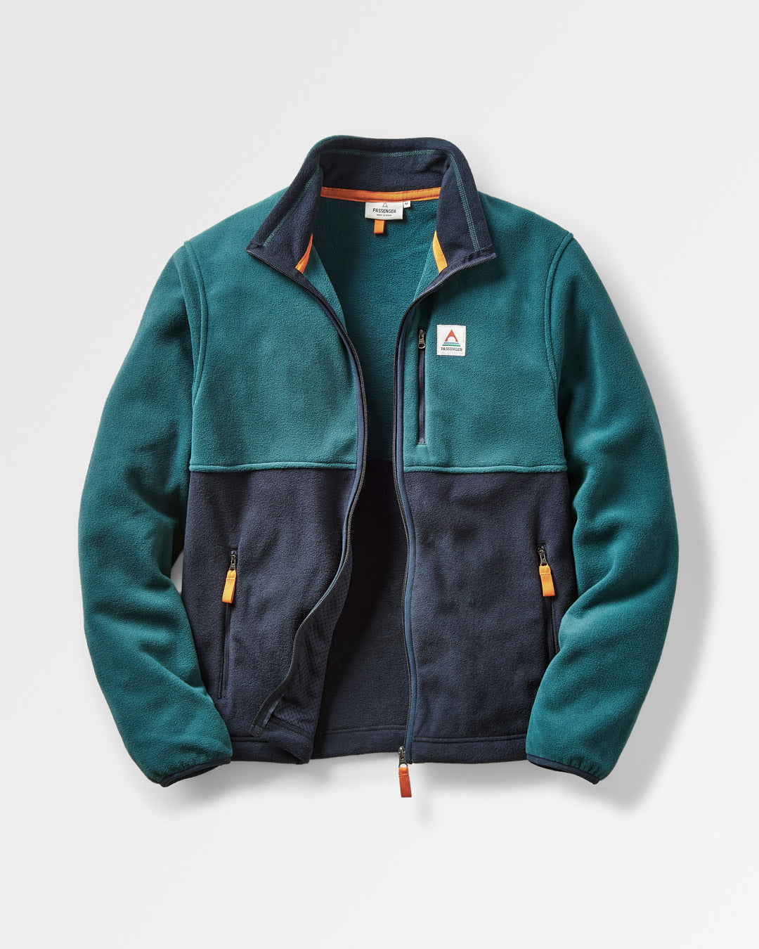 Ridge Full Zip Polar Fleece - Mediterranean/Deep Navy - Flatlay