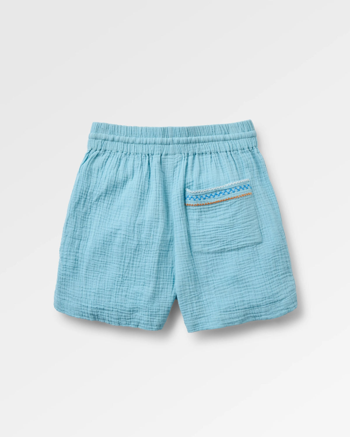 Waveney Cotton Short - Retro Blue  - Flatlay