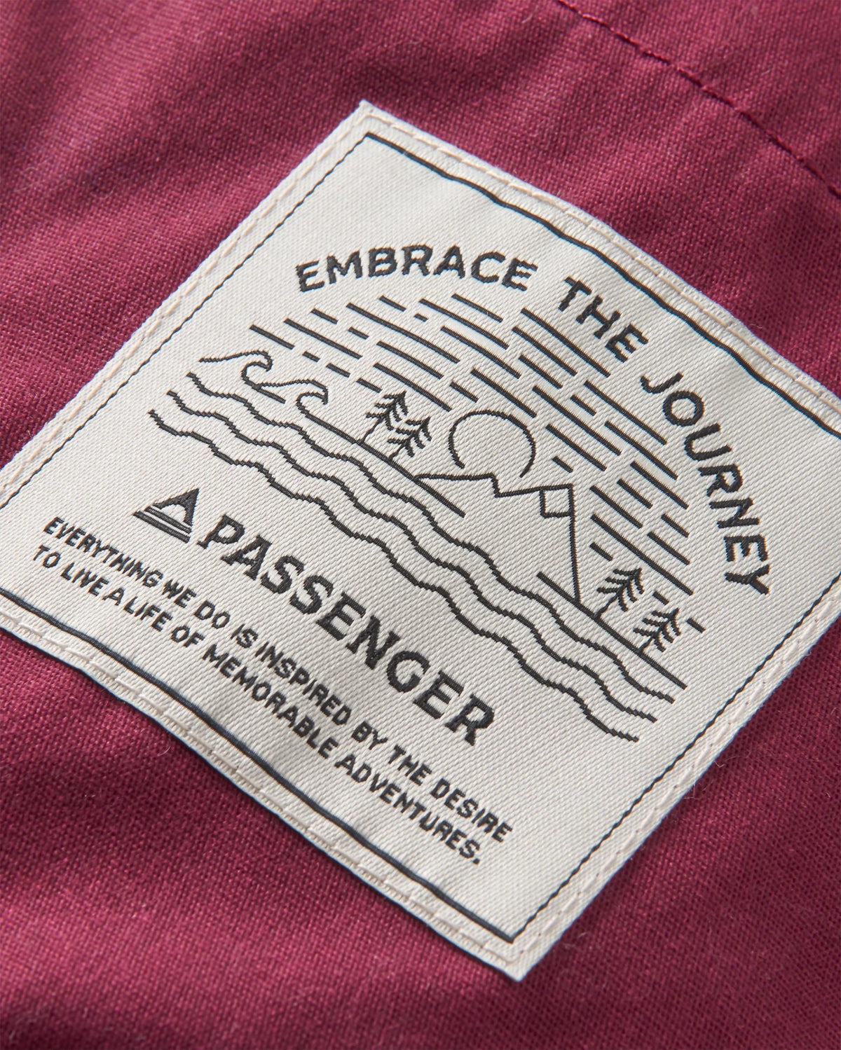 Discover Sherpa Lined Jacket - Wine - Flatlay
