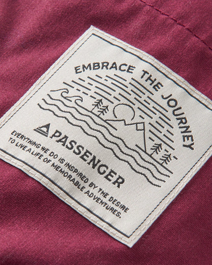 Discover Sherpa Lined Jacket - Wine - Flatlay