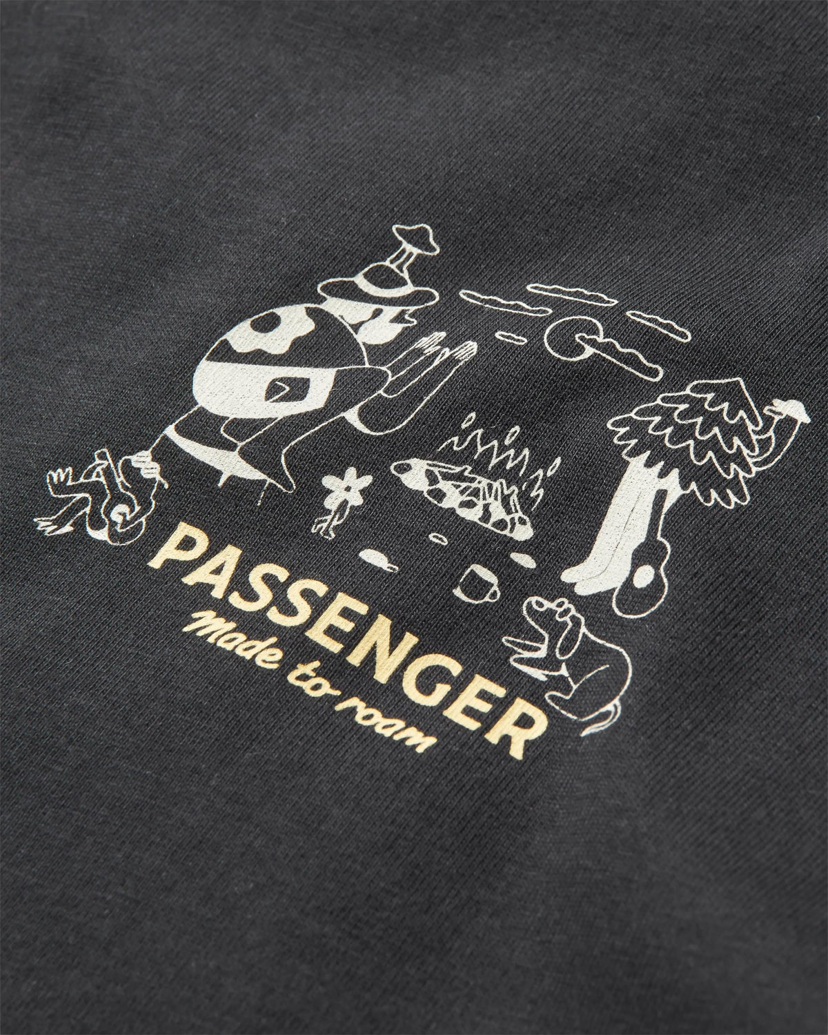 Better Outside Relaxed Fit T-Shirt - Black - Flatlay