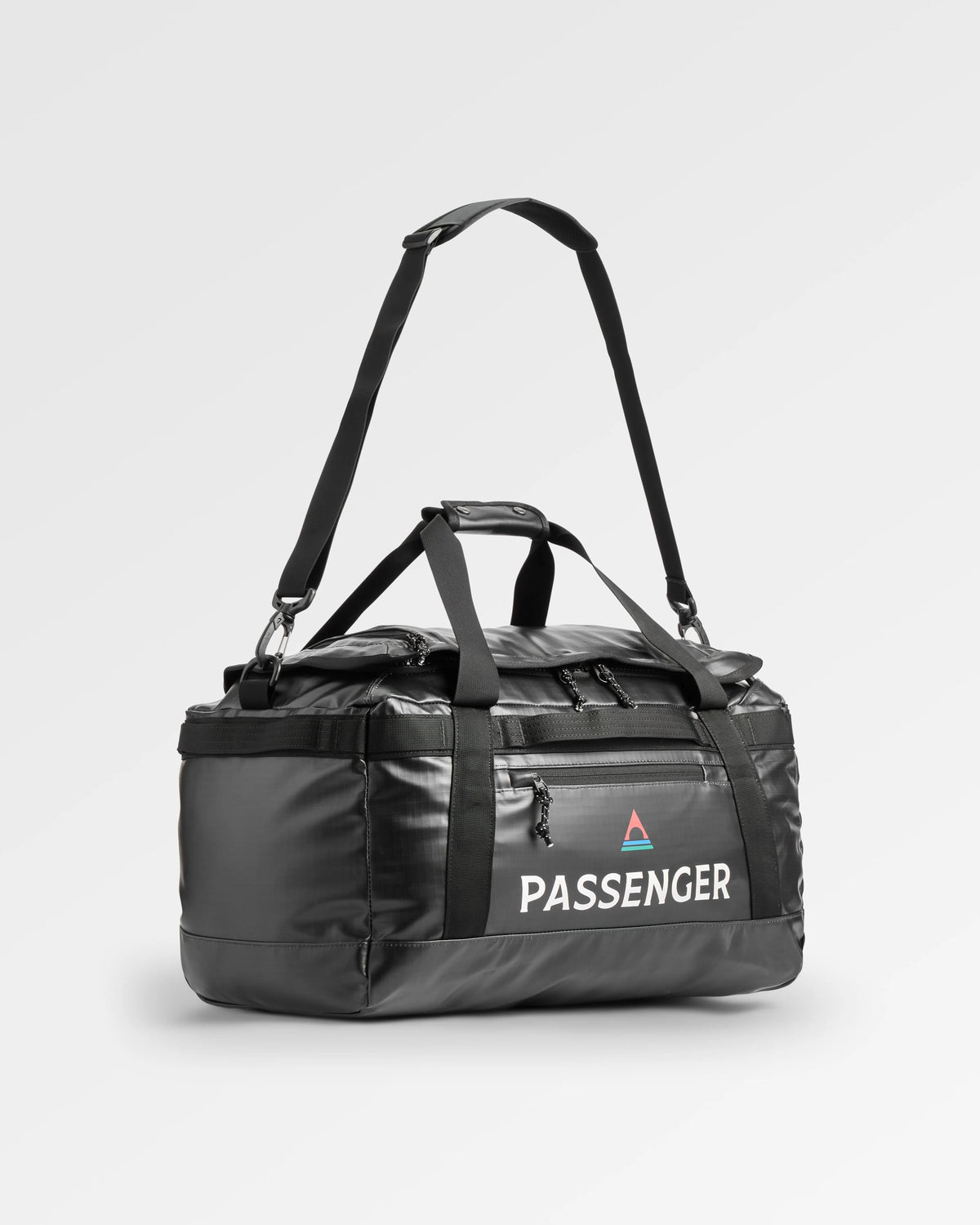 Roamer 40L Duffel Bag - Phantom Black - Flatlay