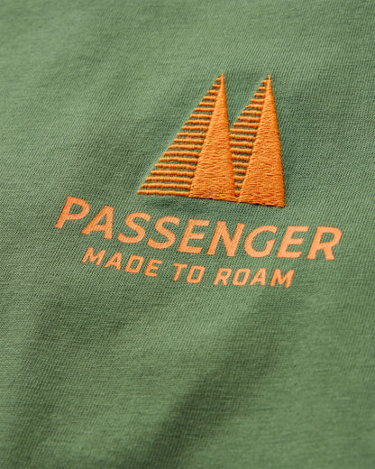 Trees Cotton T-Shirt - Wild Green - Flatlay