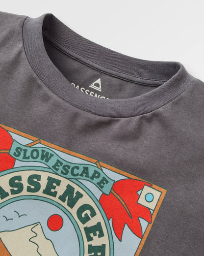 Rambling LS T-Shirt - Charcoal - Flatlay