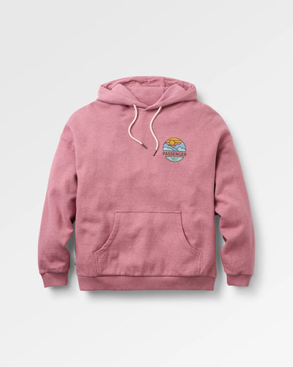 Laidback Hoodie - Pink Haze - Flatlay