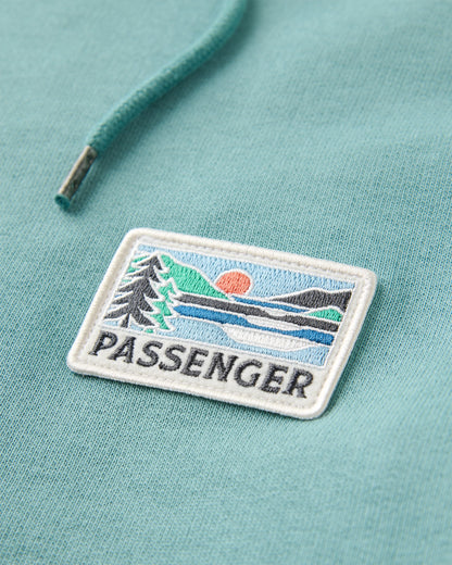 Roamer Patch Relaxed Fit Hoodie - Arctic - Flatlay