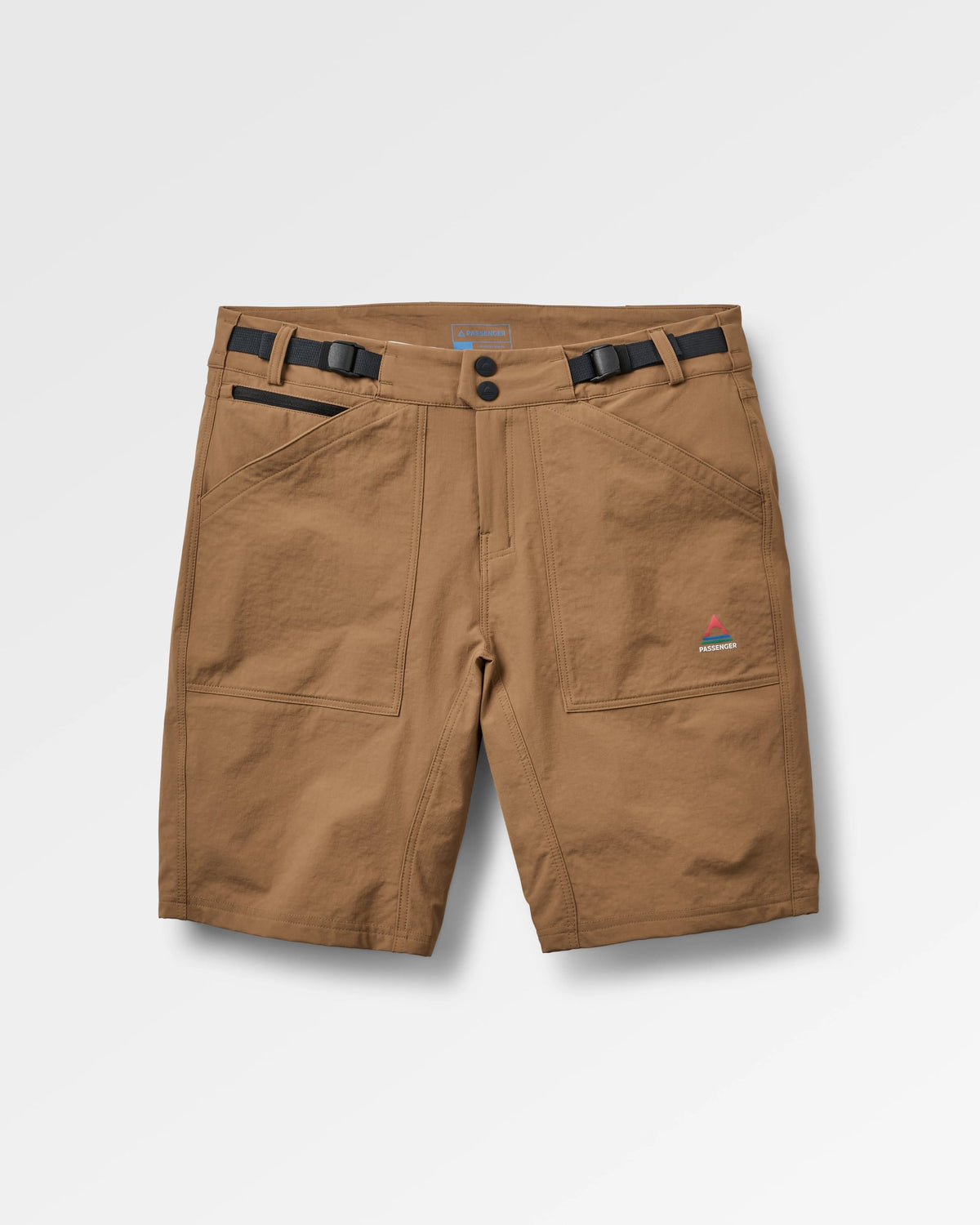 Ridescape Men's Active Short - Caramel Brown - Flatlay