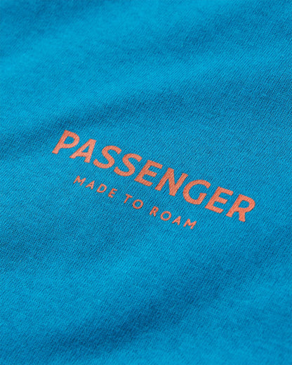 Maverick T-Shirt - Blue Pool - Flatlay