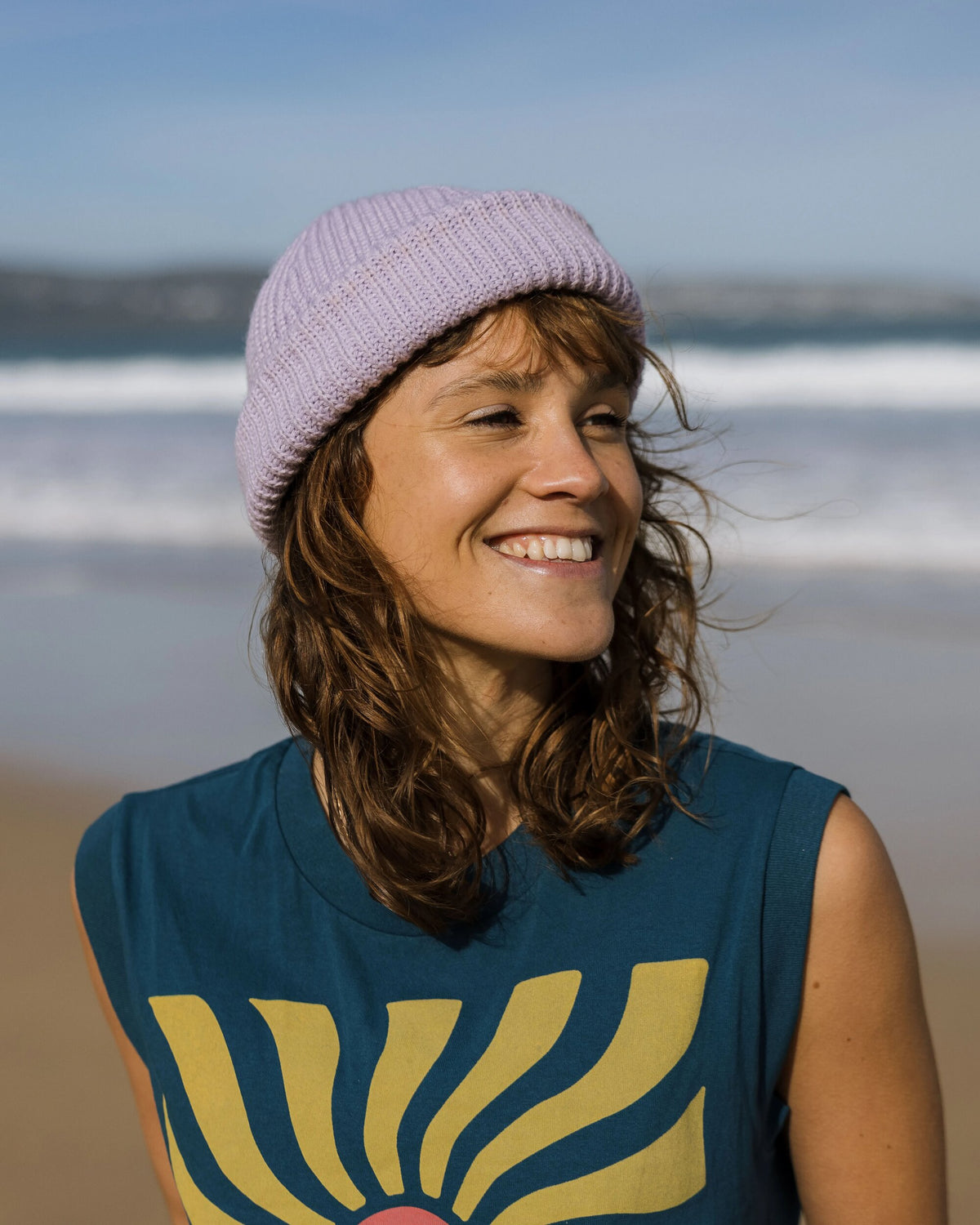 Compass Beanie - Lilac Mist - Lifestyle - Female