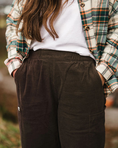 Someday Cotton Corduroy Trouser - Coffee - Lifestyle